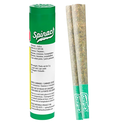 Spinach 2 g OG Kush PR 2 x 1 g Pre-Rolls