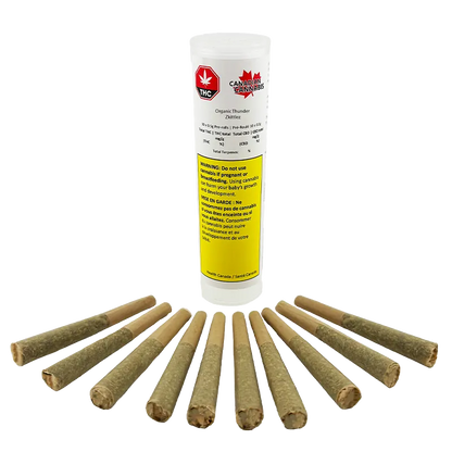 Canadian Cannabis 5 g Organic Thunder Zkittlez PR 10 x 0.5 g Pre-Rolls