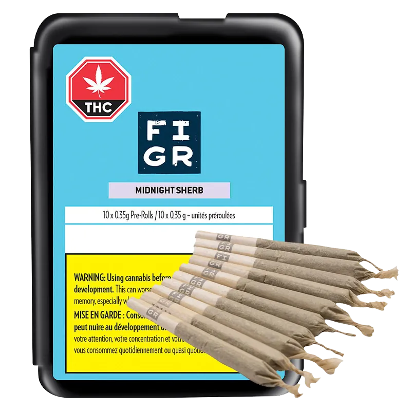 FIGR 3.5 g Midnight Sherb PR 10 x 0.35 g Joints