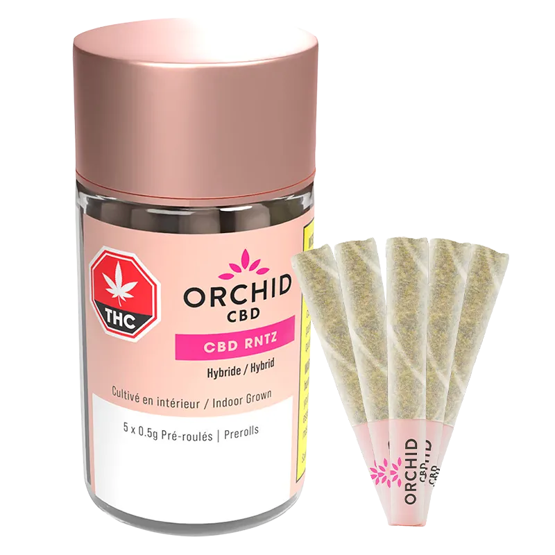 Orchid CBD 2.5 g CBD Rntz PR 5 x 0.5 g Pre-Rolls