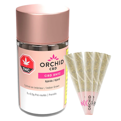 Orchid CBD 2.5 g CBD Rntz PR 5 x 0.5 g Pre-Rolls