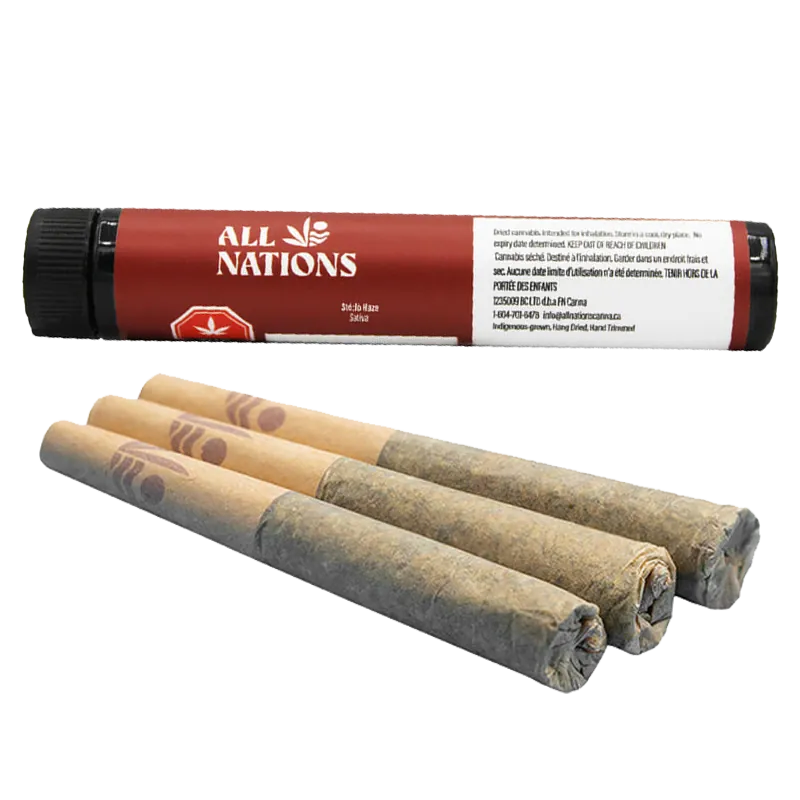 All Nations 1.5 g Sto:Lo Haze PR 3 x 0.5 g Pre-Rolls