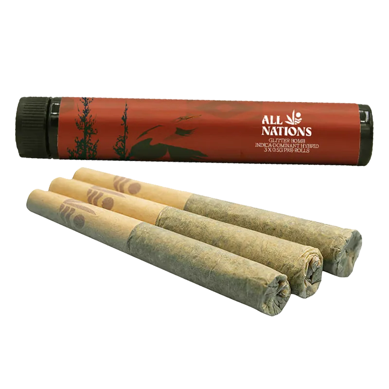 All Nations 1.5 g Glitter Bomb PR  3 x 0.5 g Pre-Rolls