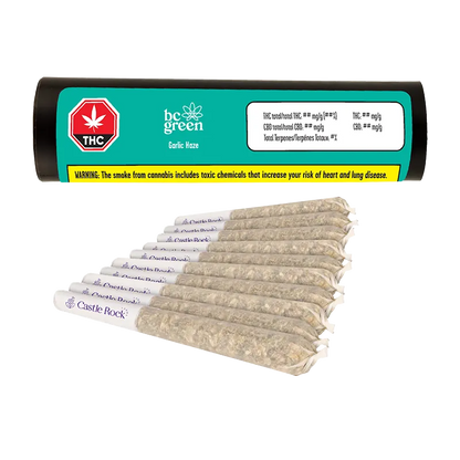 BC Green 5 g Garlic Haze PR 10 x 0.5 g Pre-Rolls