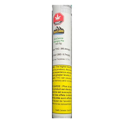 Shucanna 1.5 g Shucanna Georgia Pie PR 3 x 0.5 g Pre-Rolls