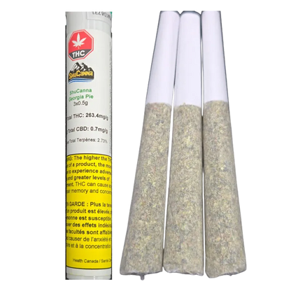Shucanna 1.5 g Shucanna Georgia Pie PR 3 x 0.5 g Pre-Rolls