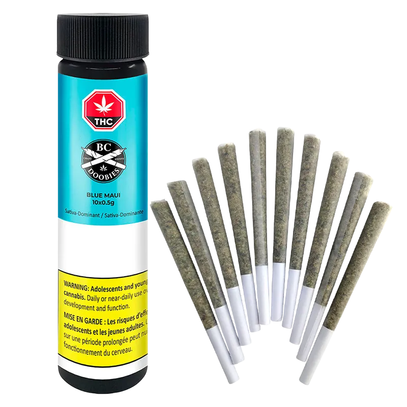 BC Doobies 5 g Blue Maui PR 10 x 0.5 g Pre-Rolls
