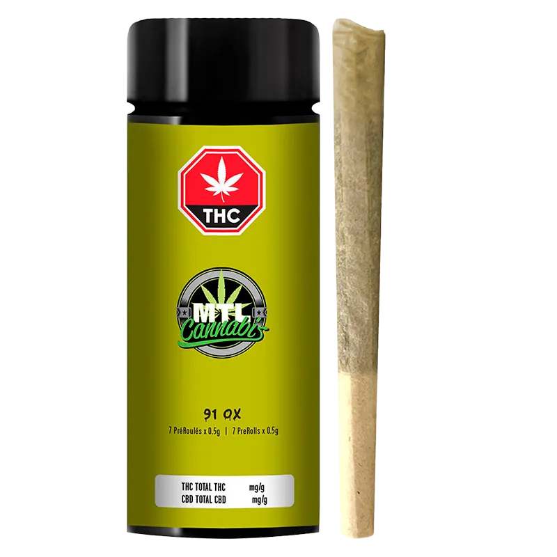 MTL Cannabis 3.5 g 91 Ox PR 7 x 0.5 g Pre-Rolls