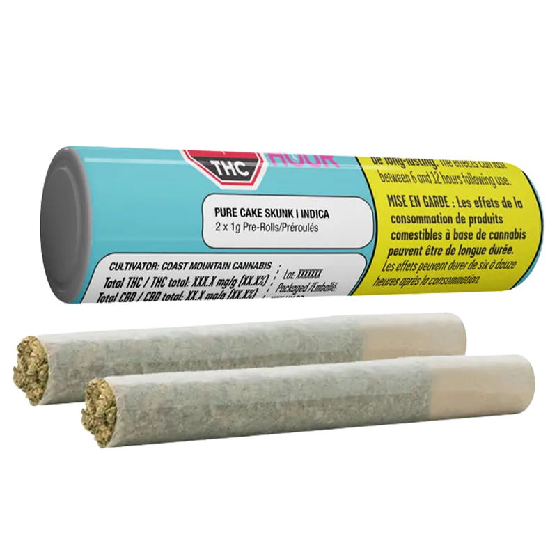 Happy Hour 2 g Pure Cake Skunk PR 2 x 1 g Pre-Rolls