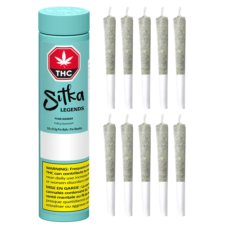 Sitka Legends 5 g Funk Marker PR 10 x 0.5 g Pre-Rolls