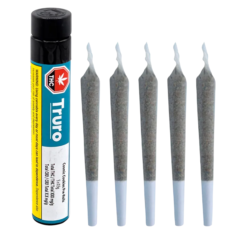 Truro 2.5 g Cosmic Cookies PR 5 x 0.5 g Pre-Rolls