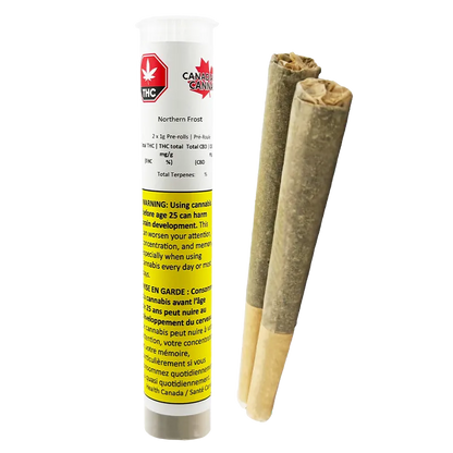 Canadian Cannabis 2 g Organic Northern Frost PR 2 x 1 g Pre-Rolls