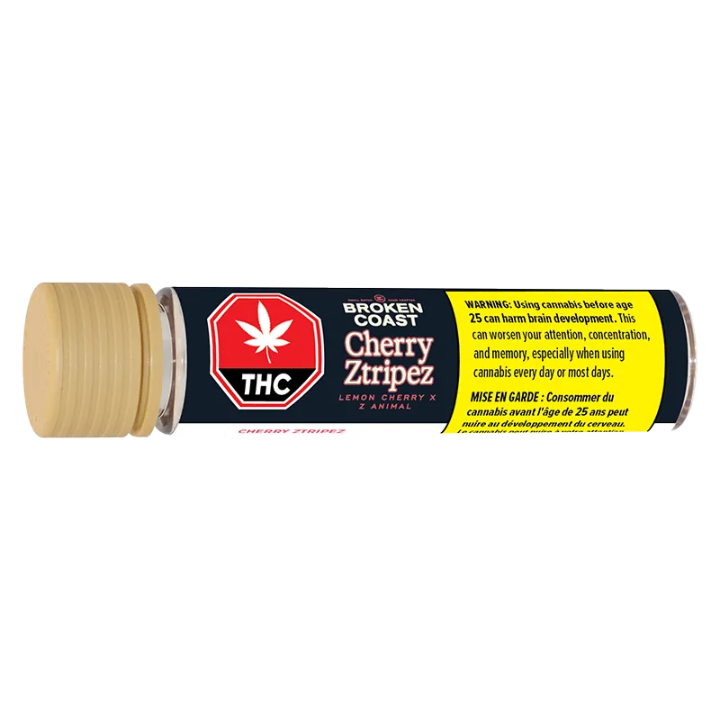 Broken Coast 1 g Cherry Ztripez PR 1 x 1 g Pre-Rolls