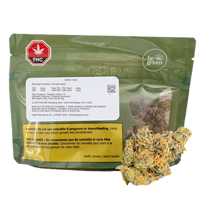 BC Green 28 g Garlic Haze Flower