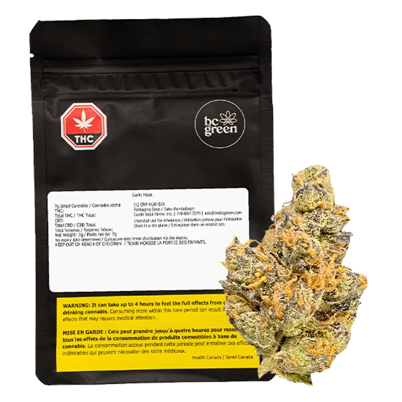 BC Green 7 g Garlic Haze Flower