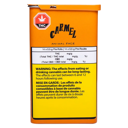 Carmel 7 g Animal Face PR 14 x 0.5 g Pre-Rolls