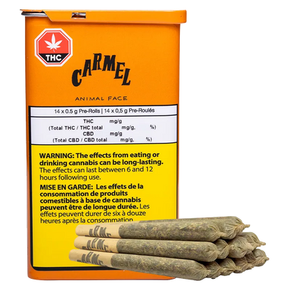 Carmel 7 g Animal Face PR 14 x 0.5 g Pre-Rolls