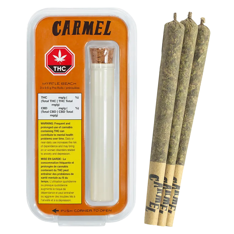 Carmel 1.5 g Myrtle Beach PR 3 x 0.5 g Pre-Rolls