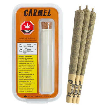 Carmel 1.5 g Myrtle Beach PR 3 x 0.5 g Pre-Rolls
