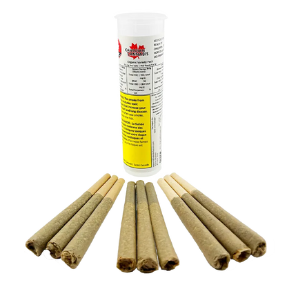 Canadian Cannabis 9 g Organic Variety Pack PR 9 x 1 g Pre-Rolls