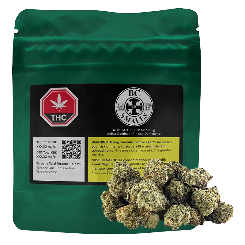 BC Smalls 3.5 g Nebula Kush Smalls Flower