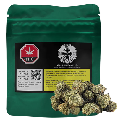 BC Smalls 3.5 g Nebula Kush Smalls Flower