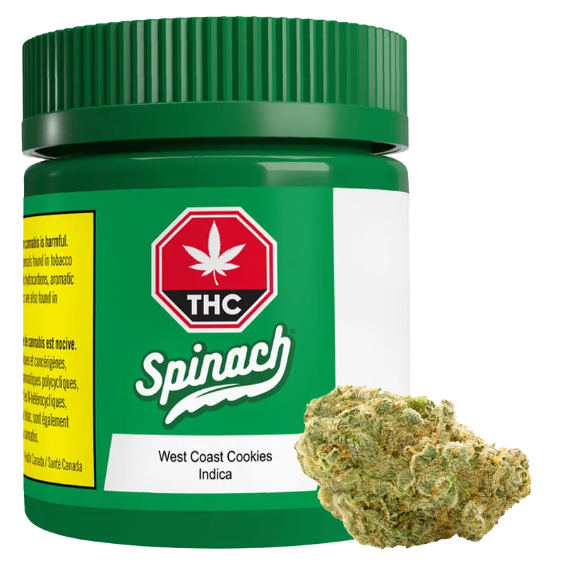 Spinach 3.5 g West Coast Cookies Flower