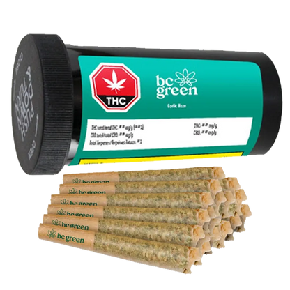 BC Green 10 g Garlic Haze PR 20 x 0.5 g Pre-Rolls
