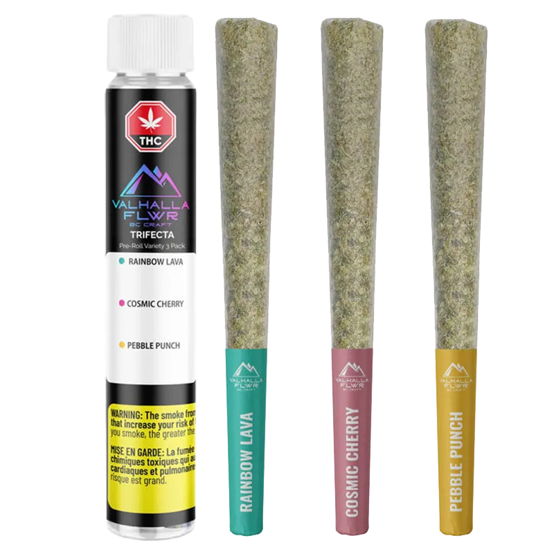 Valhalla Flwr 1.5 g Trifecta PR 3 x 0.5 g Pre-Rolls