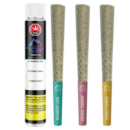 Valhalla Flwr 1.5 g Trifecta PR 3 x 0.5 g Pre-Rolls