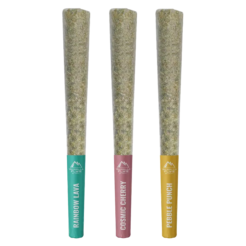 Valhalla Flwr 1.5 g Trifecta PR 3 x 0.5 g Pre-Rolls