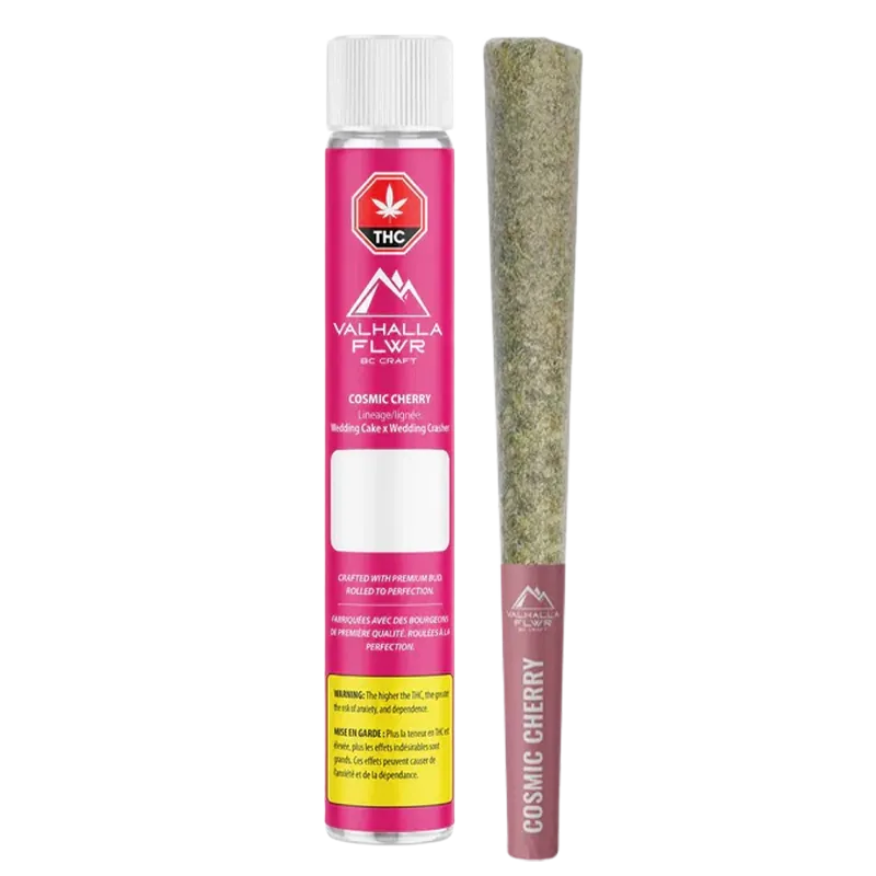 Valhalla Flwr 1 g Cosmic Cherry PR  1 x 1 g Pre-Rolls