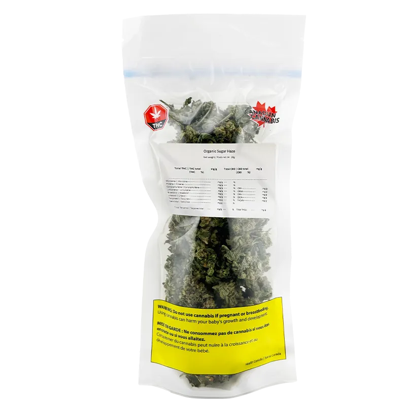 Canadian Cannabis 28 g Organic Sugar Haze Flower