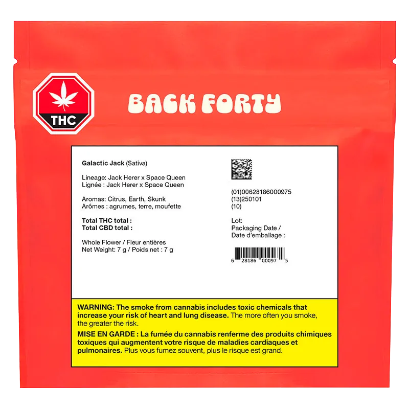 Back Forty 7 g Galactic Jack Flower