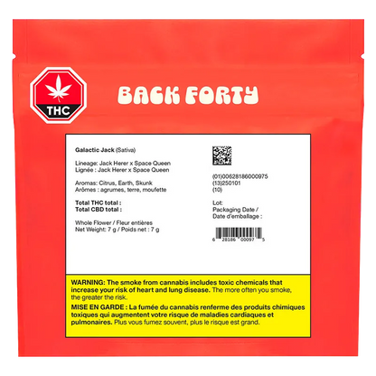 Back Forty 7 g Galactic Jack Flower