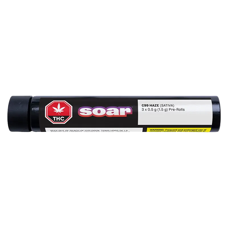 Soar 1.5 g C99 Haze PR 3 x 0.5 g Pre-Rolls