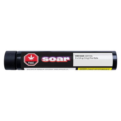 Soar 1.5 g C99 Haze PR 3 x 0.5 g Pre-Rolls