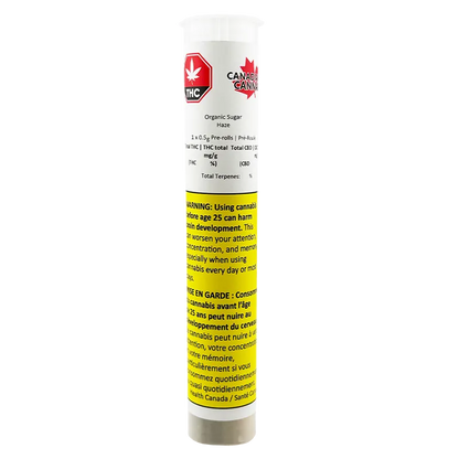 Canadian Cannabis 0.5 g Sugar Haze PR 1 x 0.5 g Pre-Rolls