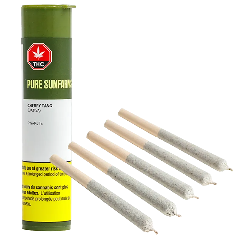 Pure Sunfarms 2.5 g Cherry Tang PR 5 x 0.5 g Pre-Rolls