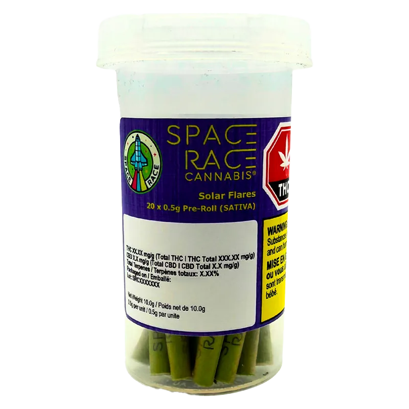 Space Race Cannabis 10 g Solar Flares PR 20 x 0.5 g Pre-Rolls