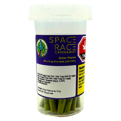 Space Race Cannabis 10 g Solar Flares PR 20 x 0.5 g Pre-Rolls