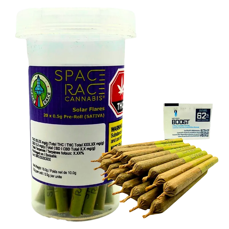 Space Race Cannabis 10 g Solar Flares PR 20 x 0.5 g Pre-Rolls