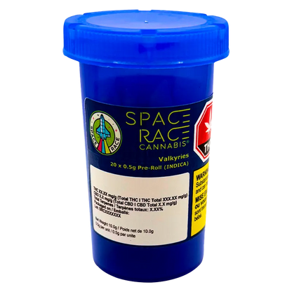 Space Race Cannabis 10 g Valkyries PR 20 x 0.5 g Pre-Rolls