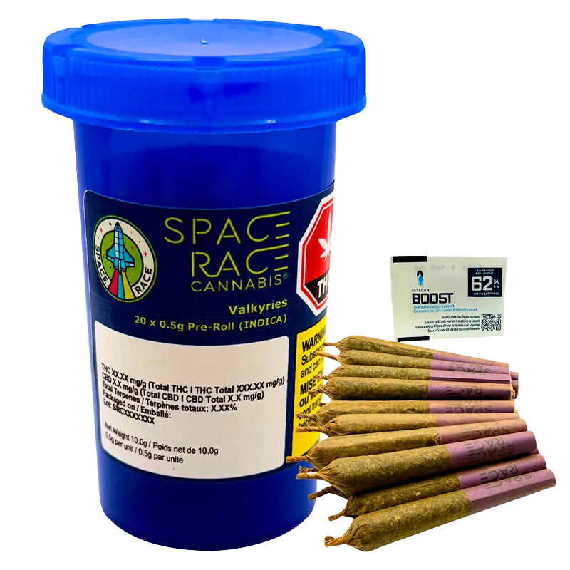 Space Race Cannabis 10 g Valkyries PR 20 x 0.5 g Pre-Rolls