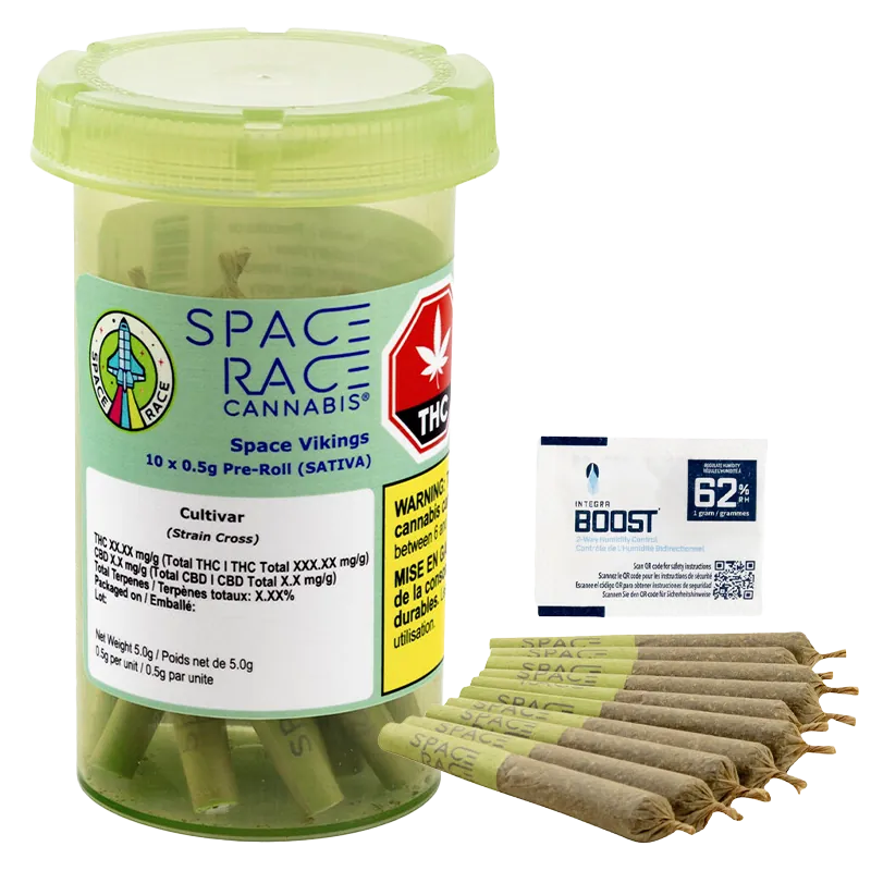 Space Race Cannabis 5 g Space Vikings PR 10 x 0.5 g Pre-Rolls