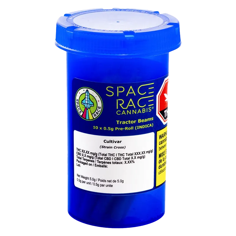 Space Race Cannabis 5 g Tractor Beams PR 10 x 0.5 g Pre-Rolls