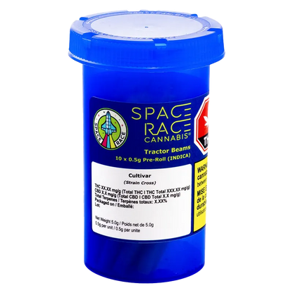 Space Race Cannabis 5 g Tractor Beams PR 10 x 0.5 g Pre-Rolls