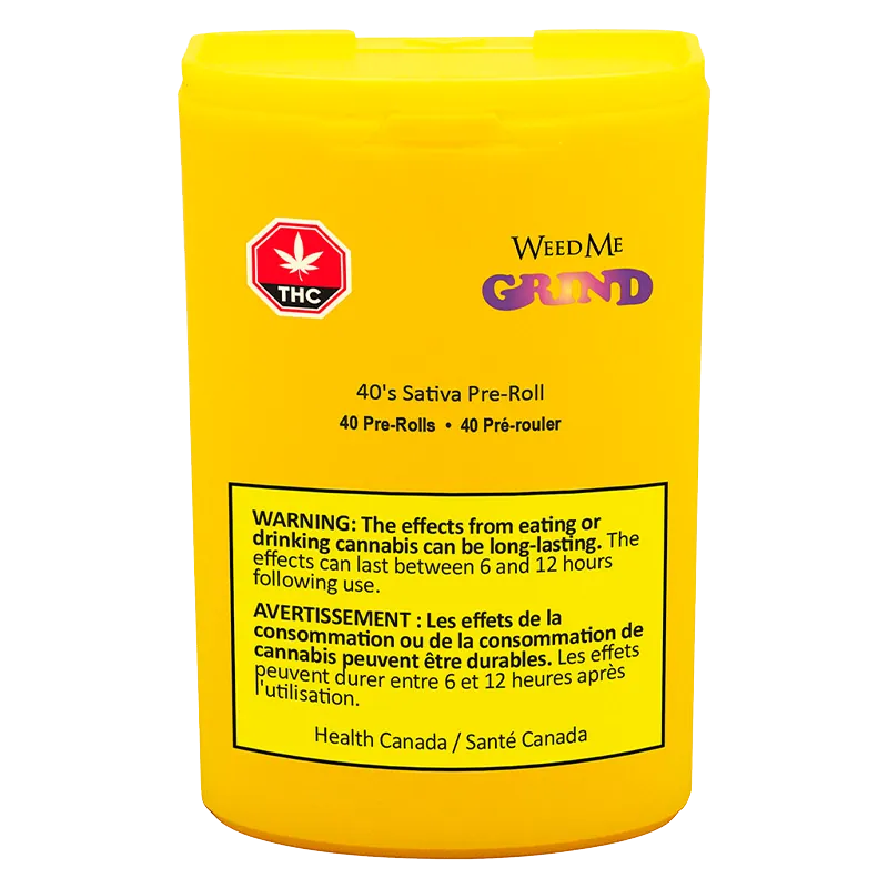 Weed Me Grind 20 g 40's Sativa PR 40 x 0.5 g Pre-Rolls