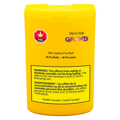 Weed Me Grind 20 g 40's Sativa PR 40 x 0.5 g Pre-Rolls