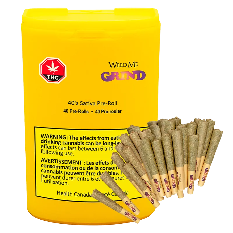 Weed Me Grind 20 g 40's Sativa PR 40 x 0.5 g Pre-Rolls